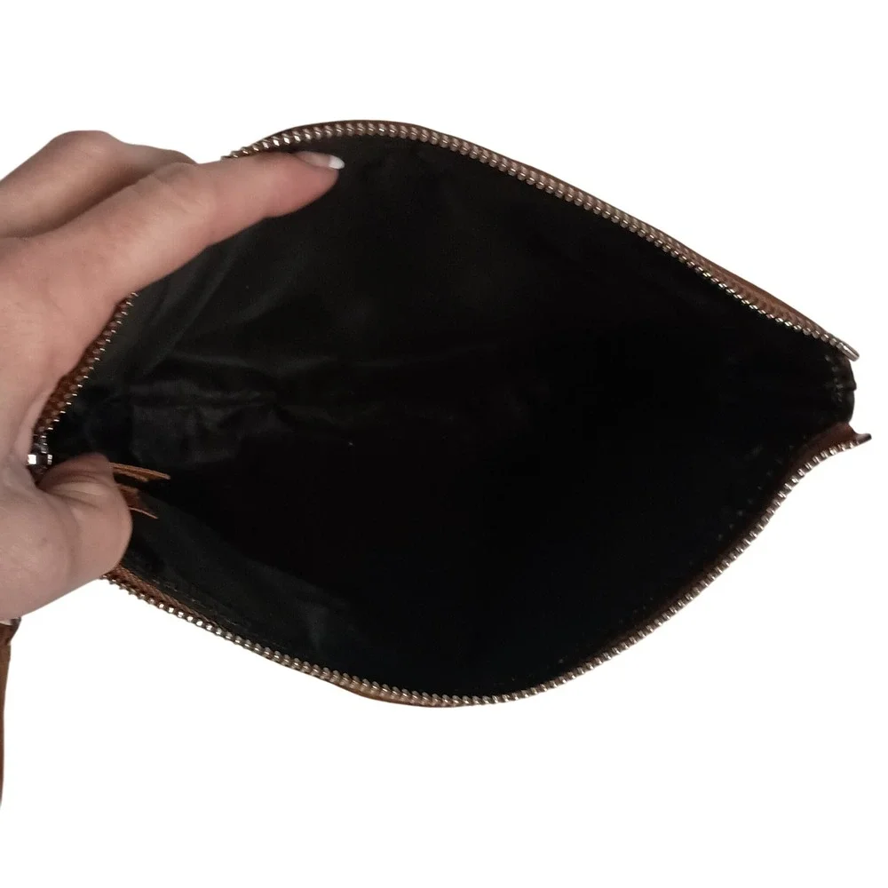 Personalized 'Vintage 1984' Leather Wristlet‎ SKUCH094